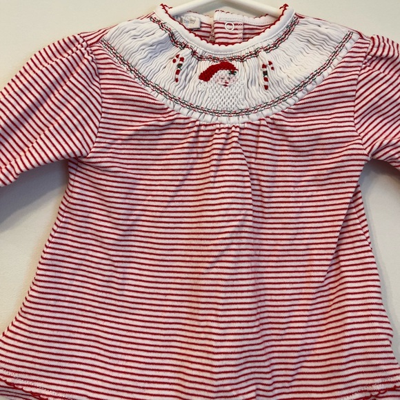 Santa Tunic Smocked - Magnolia Baby 3M - Picture 1 of 2